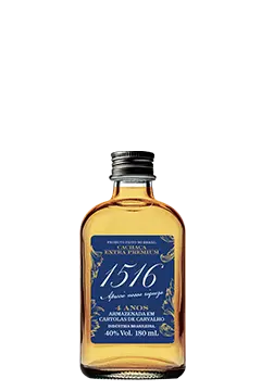 PETACA Cachaça 1516 Ouro Extra Premium Carvalho 4 anos 180ml 40%Vol
