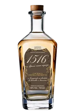 Cachaça 1516 Ouro envelhecida em Carvalho Americano 750ml 40%Vol)