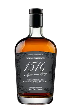 Cachaça 1516 Ouro Extra Premium Carvalho Edição Especial 750ml 40%Vol