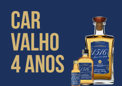 CACHAÇA 1516 OURO EXTRA PREMIUM CARVALHO 4 ANOS 750ml 40%Vol
