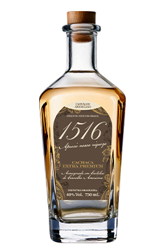 Cachaça 1516 Ouro envelhecida em Carvalho Americano 750ml 40%Vol