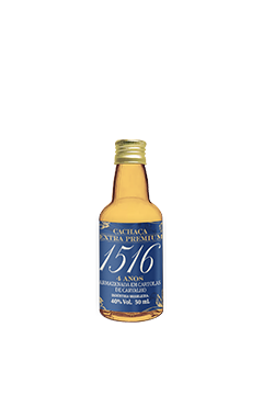 PET Cachaça 1516 Ouro Extra Premium Carvalho 4 anos 50ml 40%Vol