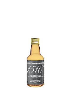 PET Cachaça 1516 Ouro Extra Premium Carvalho Edição Especial 50ml 40%Vol