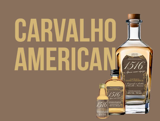 Cachaça 1516 Ouro envelhecida em Carvalho Americano 750ml 40%Vol